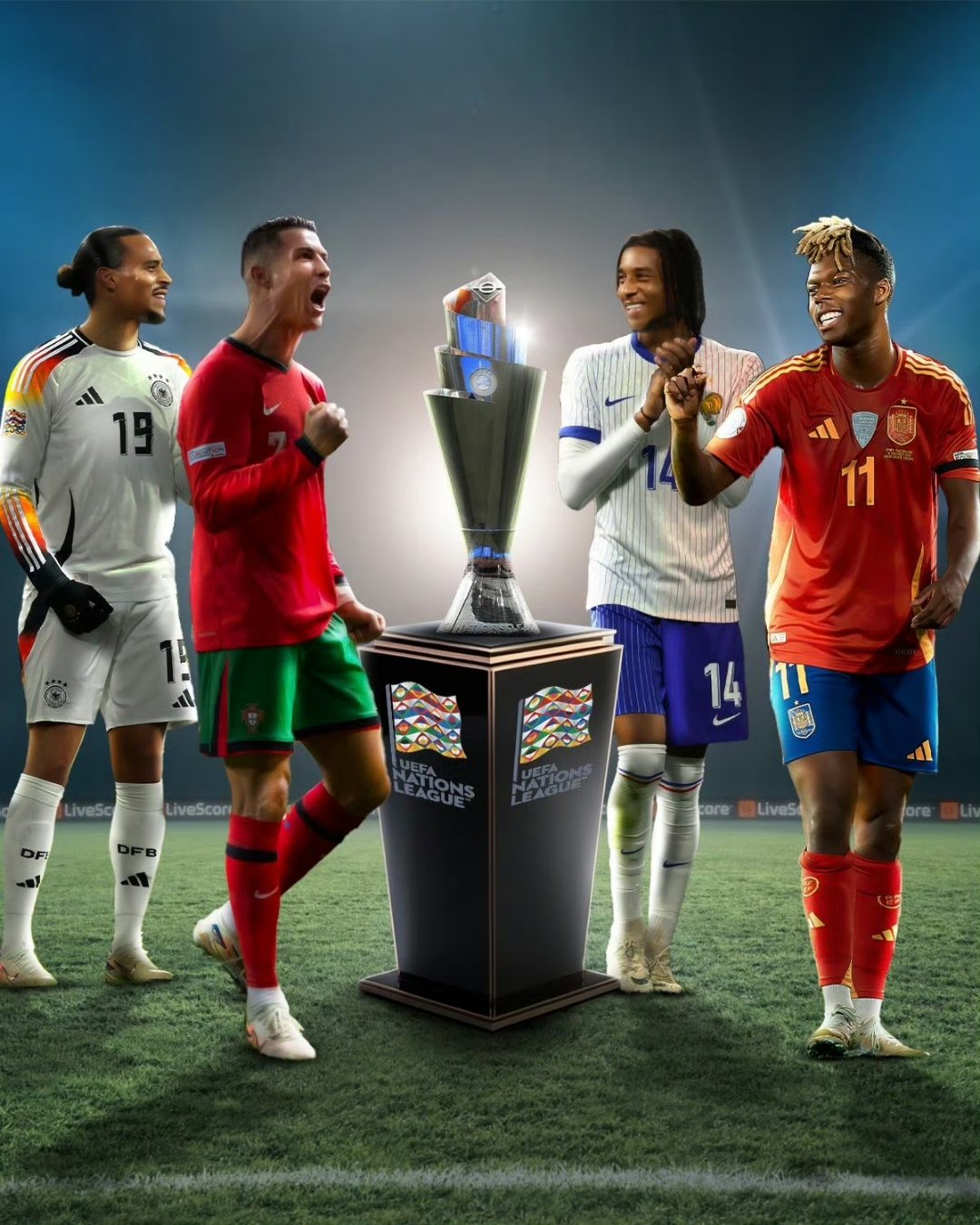 包含激动人心的欧预赛比拼，国家队士气高涨备战的词条